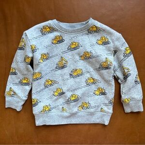 Construction Trucks Fleece Sweatshirt, 3T